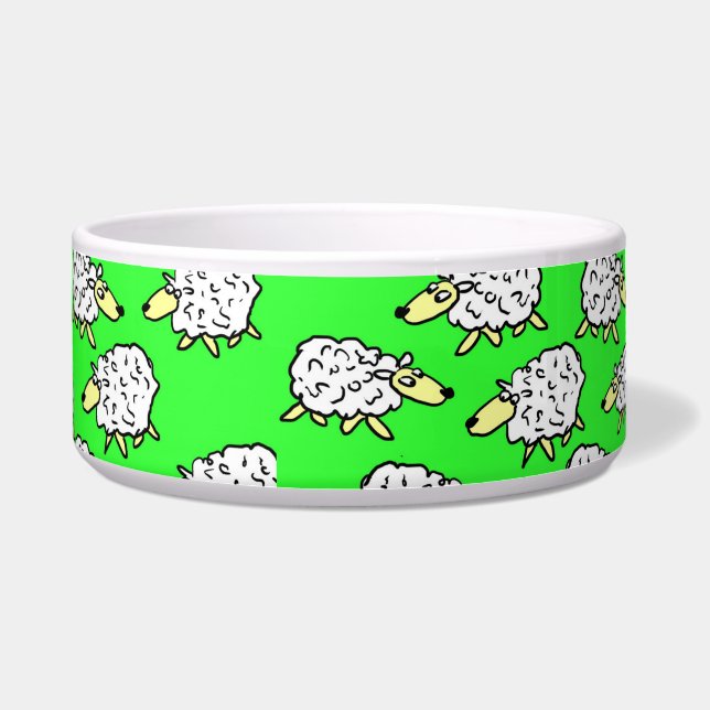 羊のデザイン ボウル (正面)
