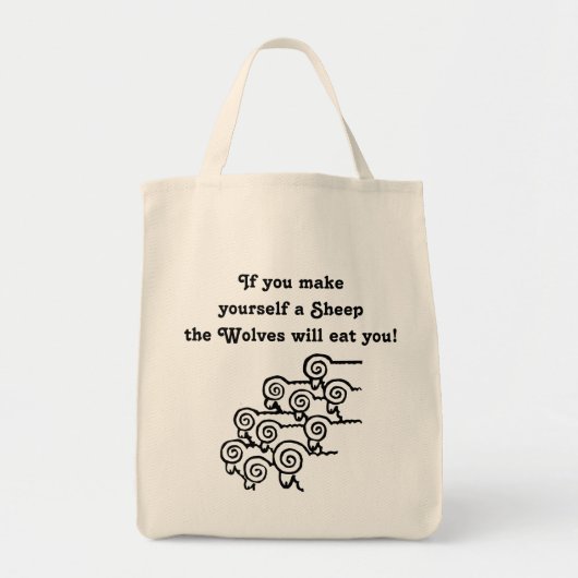 羊のバッグ トートバッグ (正面)