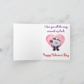 羊のバレンタインデー シーズンカード (内部)