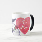 羊のバレンタインデー モーフィングマグカップ (正面右)