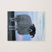 羊のパズル/ジグソー（スズ付き） ジグソーパズル (横)