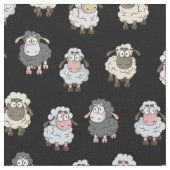 羊のパターン ファブリック (クローズアップ)