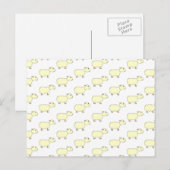 羊のパターン。 ポストカード (正面/裏面)