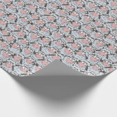 羊のパターン ラッピングペーパー (角)