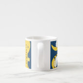 羊のパターン,眠っている羊,月,あなたの名前 エスプレッソカップ (裏面)