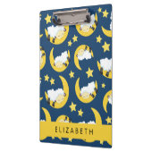 羊のパターン,眠っている羊,月,あなたの名前 クリップボード (左)