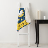 羊のパターン,眠っている羊,月,あなたの名前 シェルパブランケット (インサイチュ)