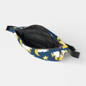 羊のパターン，眠っている羊，月，星 ファニーパック (見開き)