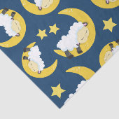 羊のパターン，眠っている羊，月，星 薄葉紙 (詳細)