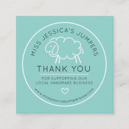 羊のロゴをニット ロイヤリティカード