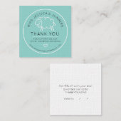 羊のロゴをニット ロイヤリティカード (正面/裏面)