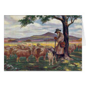 羊の世話 (正面横)