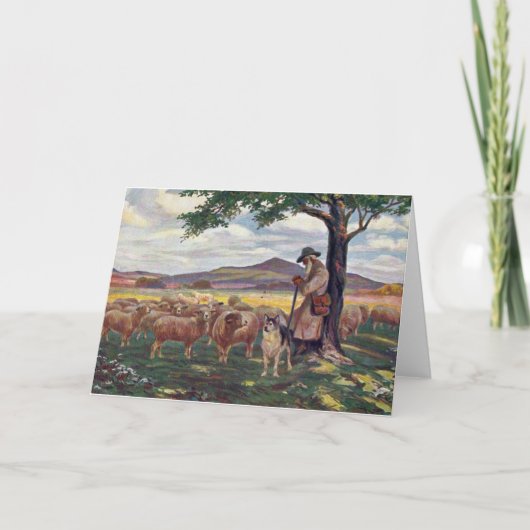 羊の世話 カード (正面)