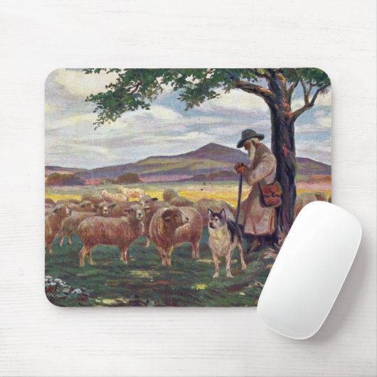 羊の世話 マウスパッド (マウス)