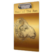 羊の中国のゴールデンラム年 – クリップボード (左)