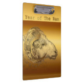 羊の中国のゴールデンラム年 – クリップボード (右)