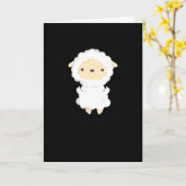 羊の中指 カード (黄色い花)