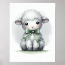 羊の保育園の壁飾り
