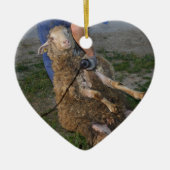 羊の刈り セラミックオーナメント (正面)