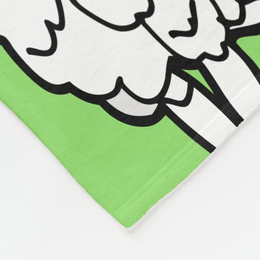 羊の動物のパターンデザイン羊の恋人 フリースブランケット (角)