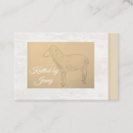 羊の名刺で編んだ 名刺