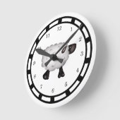 羊の壁時計 ラウンド壁時計 (傾斜)