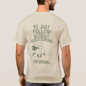 羊の夢Tシャツは後ろを見ろ Tシャツ (裏面)