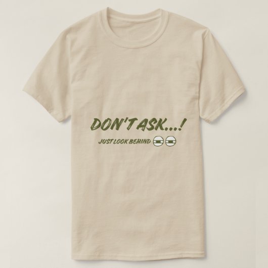 羊の夢Tシャツは後ろを見ろ Tシャツ (デザイン正面)