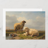 羊の子羊とアヒル | ユージェーヌジョセフヴェルボエクホーフェン (正面/裏面)