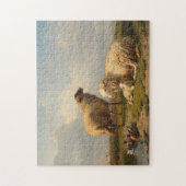 羊の子羊とアヒル | ユージェーヌジョセフヴェルボエクホーフェン ジグソーパズル (縦)