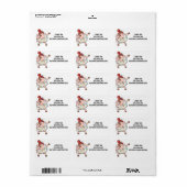 羊の子羊のダブダビンクリスマスラお気に入りのイト ラベル (フルシート)