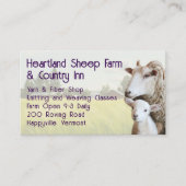 羊の子羊の家畜農家名刺 名刺 (正面)