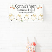 羊の子羊の編み物クロチェットホームズプンクラフトショー 横断幕 (インサイチュ)