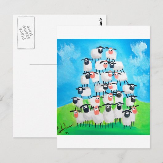 羊の山 ポストカード (正面/裏面)