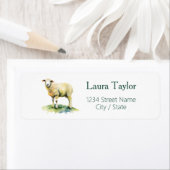 羊の差出人住所ラベル ラベル (インサイチュ)