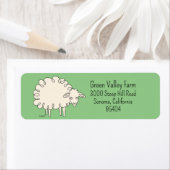 羊の差出人住所ラベル ラベル (インサイチュ)