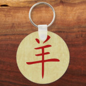 羊の年 中国のシンボル キーホルダー (正面)