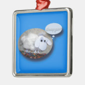 羊の年？2015年中国の初 メタルオーナメント (左)