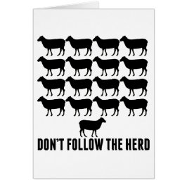 羊の後を追群れ – 自分自身でいなさい