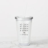 羊の後を追群れ – 自分自身でいなさい アクリルタンブラー (裏面)