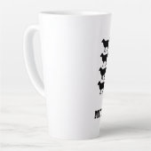 羊の後を追群れ – 自分自身でいなさい カフェラテマグ (左アングル)