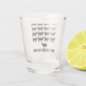 羊の後を追群れ – 自分自身でいなさい ショットグラス (裏面)