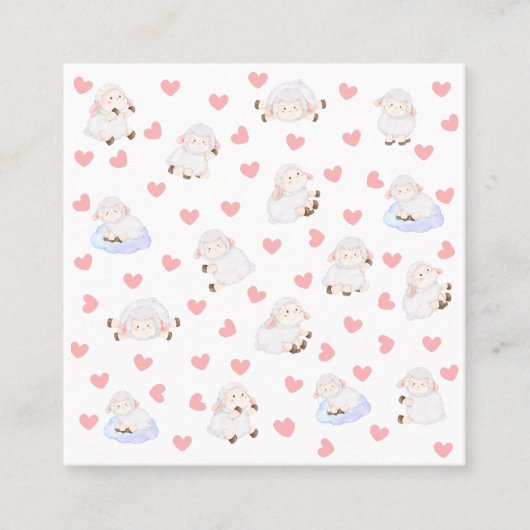 羊の愛 コーリングカード (正面)