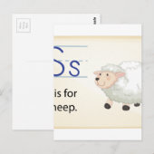 羊の手紙S ポストカード (正面/裏面)