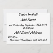 羊の招待状 招待状 (裏面)