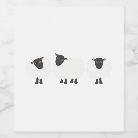 羊の数 ワインラベル (シングルラベル)