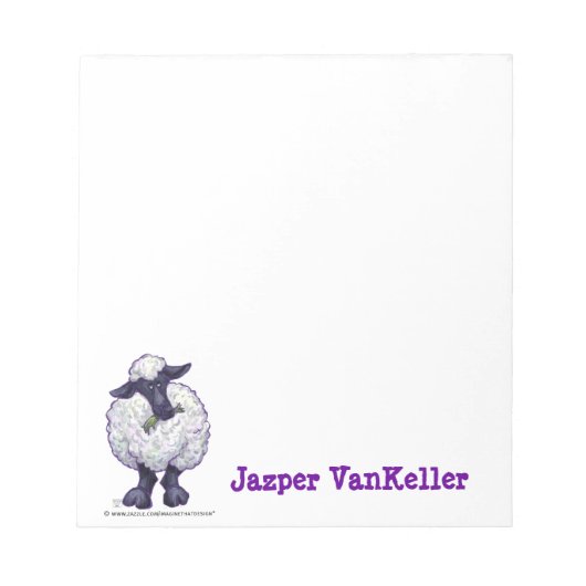 羊の文具 ノートパッド (正面)