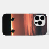 羊の日没自然写真 iPhoneケース (裏面横)