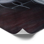 「羊の服で」油絵のポスタープリント ポスター (角)