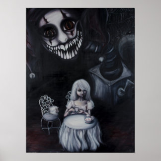 「羊の服で」油絵のポスタープリント ポスター